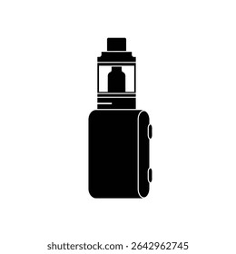 Ícone do dispositivo de vape de modo de caixa de cigarro eletrônico.