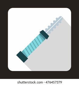 Electronic cigarette cartridge icon in flat style on a white background