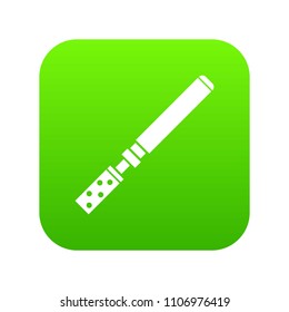 Electronic cigarette with cartridges icon digital green for any design isolated on white vector illustration
