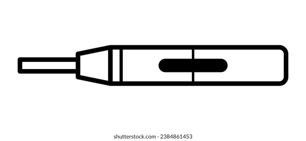 Icono de dispositivo de cigarrillo electrónico. Icono de voz. Vector.