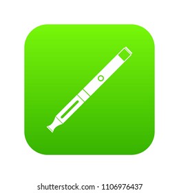 Electronic cigarette icon digital green for any design isolated on white vector illustration
