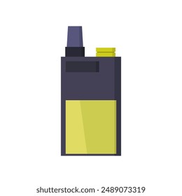 Icono Electrónica del cigarrillo ilustrado en el fondo