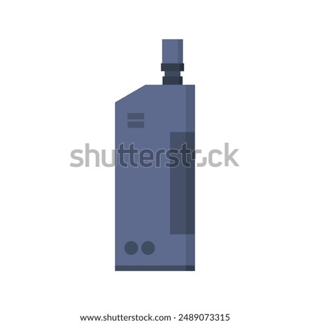Electronic cigarette icon illustrated on background