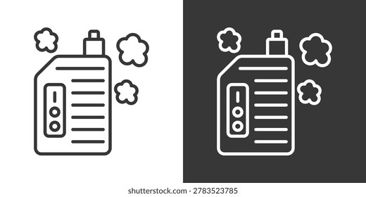 Electronic Cigarette Icon Set Vector Collection Isolated In Black And White