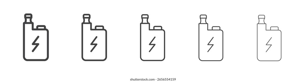 Icono de cigarrillo Electrónica Ilustración simple Logotipo Arte