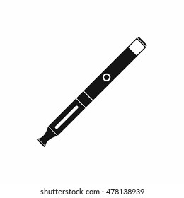 Electronic cigarette icon in simple style isolated on white background. Smoking symbol