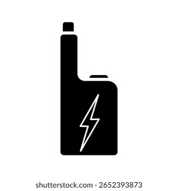  ícone de cigarro eletrônico branco no fundo