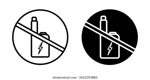  ícone de cigarro eletrônico branco no fundo