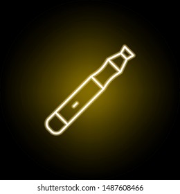 electronic cigarette line neon icon. Elements of smoking activities illustration icon. Signs and symbols can be used for web, logo, mobile app, UI, UX