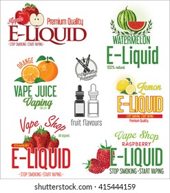 Electronic cigarette liquid flavour retro design collection