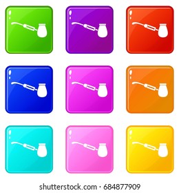 Electronic cigarette with nozzle set 9