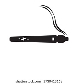 Electronic cigarette sign, symbol, Vector pictogram