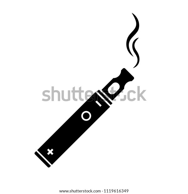 Electronic Cigarette Vector Icon Stock Vector (Royalty Free) 1119616349