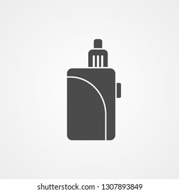 Electronic cigarette vector icon sign symbol