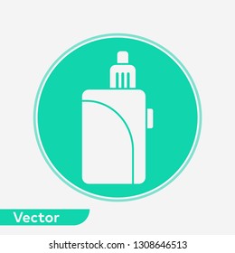 Electronic cigarette vector icon sign symbol
