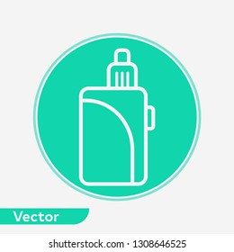Electronic cigarette vector icon sign symbol