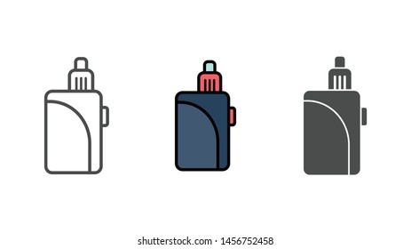 Electronic cigarette vector icon sign symbol