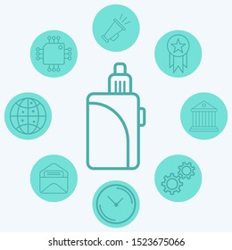 Electronic cigarette vector icon sign symbol