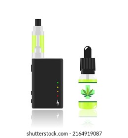 Electronic cigarettes. Modern devices for vaping. Hipster equipment for smoking