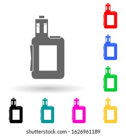 electronic cigarettes multi color style icon. Simple glyph, flat vector of bad habbits icons for ui and ux, website or mobile application
