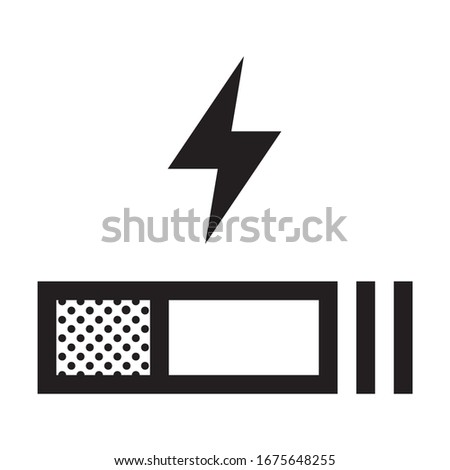 Electronic Cigarrette Symbol. Icon Filled with Dots.