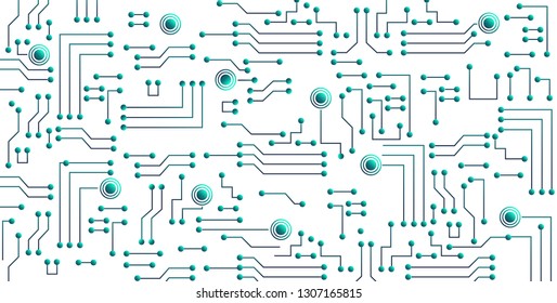 Electronic circuit board background - Vector. Technology chip concept.
