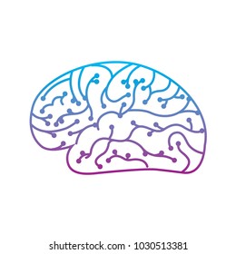 electronic circuit board brain in artificial intelligence process