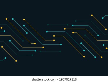 Electronic circuit board close up. Motherboard digital chip. High-tech technology background