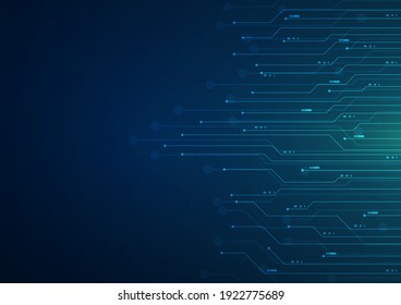 Electronic Circuit Board Close Up. Motherboard Digital Chip. High-tech Technology Background