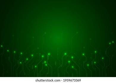 Electronic circuit board close up. Motherboard digital chip. High-tech technology background