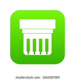 Electronic circuit board icon digital green for any design isolated on white vector illustration