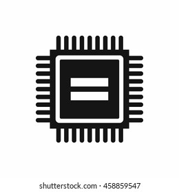 Electronic circuit board icon in simple style isolated vector illustration