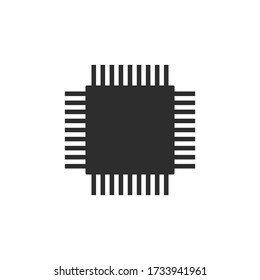 electronic circuit board line icon, vector illustration