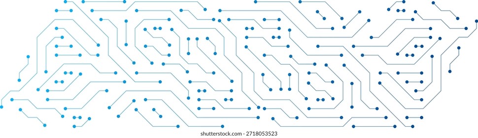 Electronic Circuit Board on Transparent Background. Motherboard, CPU, Processor and Artificial Intelligence Concept. Digital Microchip Semiconductor