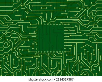 Electronic circuit board. Technology background circuit board texture. vector illustration