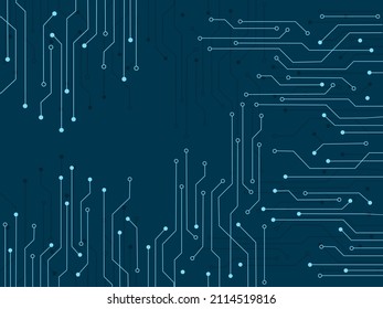 Electronic circuit board. Technology background circuit board texture. vector illustration