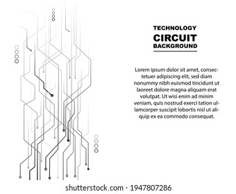 Electronic circuit board vector background. Technology concept abstract. White cyber security background. Design of electronic circuit boards. Abstract Speed Digital Internet Website. Text template. 