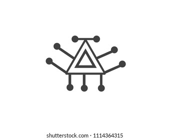 Electronic circuit icon 
