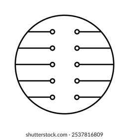 electronic circuit icon illustration design