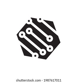 Vektorgrafik-Vektorgrafik-Design des elektronischen Schaltungszeichens