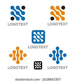 Electronic Circuit logo vector design
