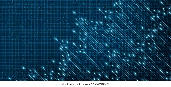 Electronic Circuit Microchip Technology Background,Hi-tech Digital and Future Concept design,Free Space For text in put,Vector illustration.