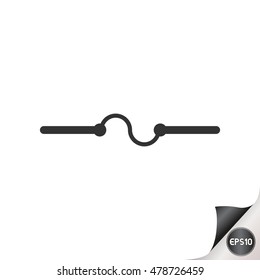 Electronic circuit symbol. Fuse.