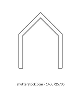 Electronic circuit symbol icon. Element of web for mobile concept and web apps icon. Outline, thin line icon for website design and development, app development