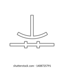 Electronic circuit symbol icon. Element of web for mobile concept and web apps icon. Outline, thin line icon for website design and development, app development