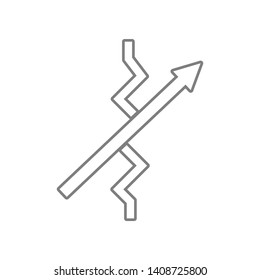 Electronic circuit symbol icon. Element of web for mobile concept and web apps icon. Outline, thin line icon for website design and development, app development