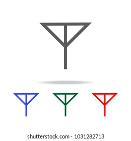 Electronic circuit symbol icon. Elements in multi colored icons for mobile concept and web apps. Icons for website design and development, app development on white background