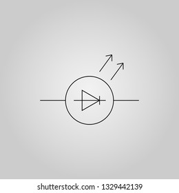 Electronic circuit symbol icon. Elements in multi colored icons for mobile concept and web apps. Icons for website design and development, app development on white background