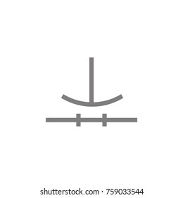 Electronic circuit symbol icon. Web element. Premium quality graphic design. Signs symbols collection, simple icon for websites, web design, mobile app, info graphics on white background
