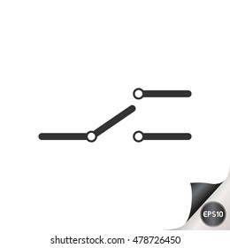 Electronic circuit symbol. Switch.